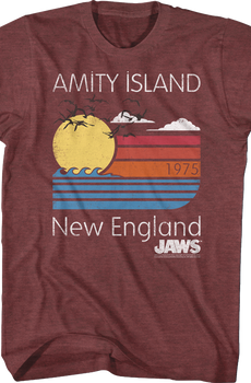 Amity Island New England JAWS T-Shirt