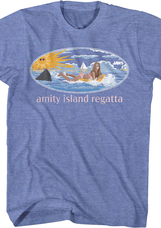 Amity Island Regatta Public Service Message Jaws T-Shirt - main product image