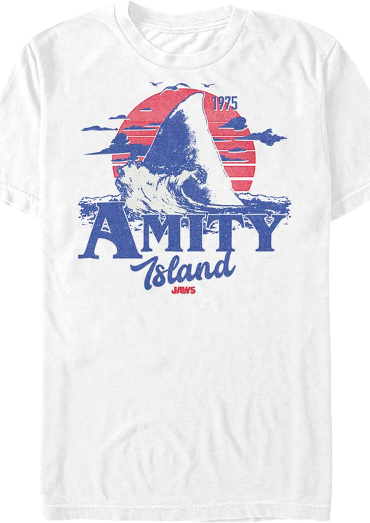 Amity Island Shark Fin Jaws T-Shirt - main product image