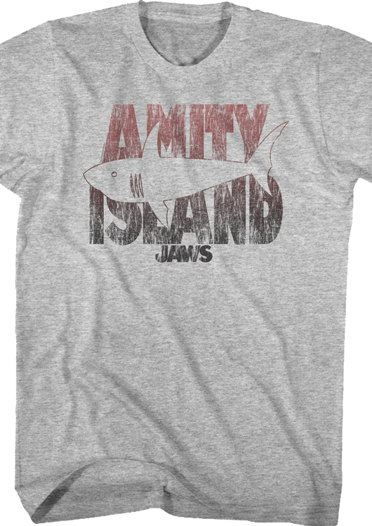 Amity Island Shark Illustration Jaws T-Shirt - main product image