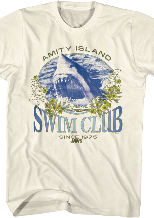 Amity Island Swim Club Since 1975 Jaws T-Shirt - main product image
