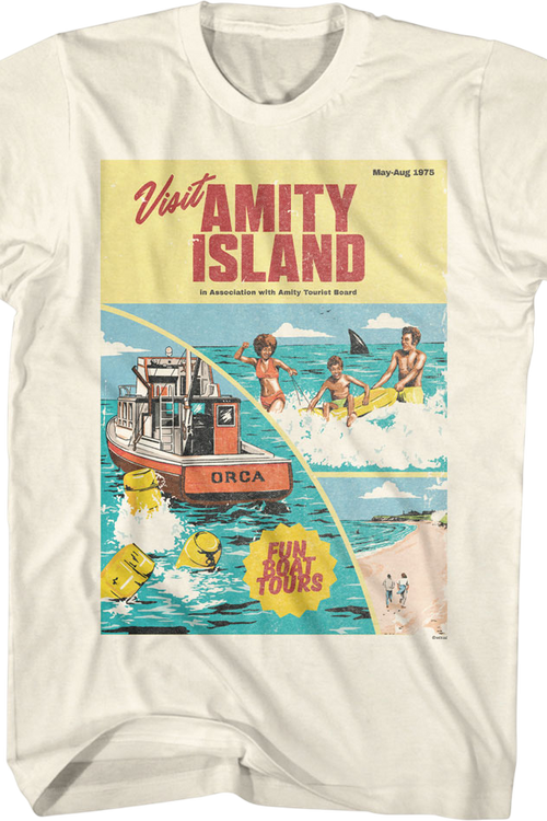 Amity Island Tourism Brochure Jaws T-Shirtmain product image