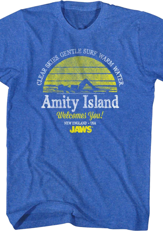 Amity Island Welcomes You Jaws T-Shirt - main product image