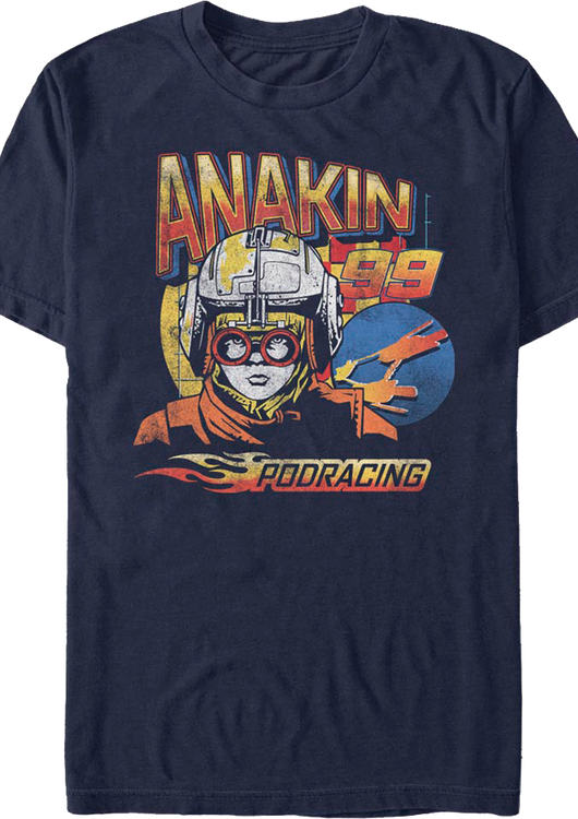 Anakin Skywalker Podracing Logo Star Wars T-Shirt - main product image