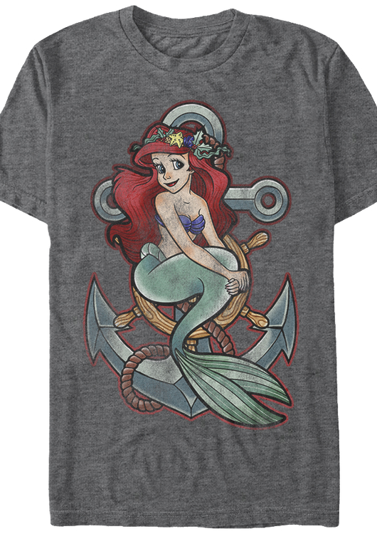 Anchor Little Mermaid T-Shirt - main product image