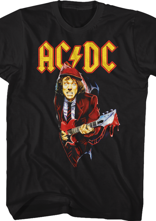 Angus Young Bloody Guitar ACDC Shirt - main product image