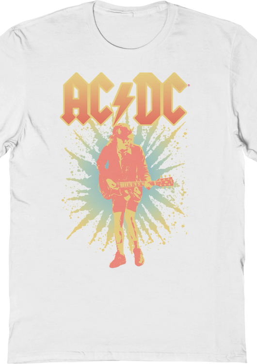 Angus Young Burst Photo ACDC T-Shirt - main product image