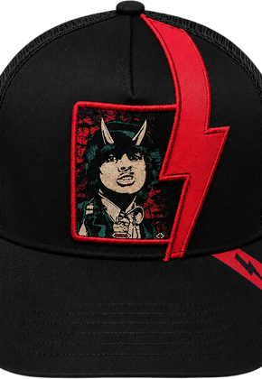 Angus Young Lightning Bolt ACDC Trucker Cap