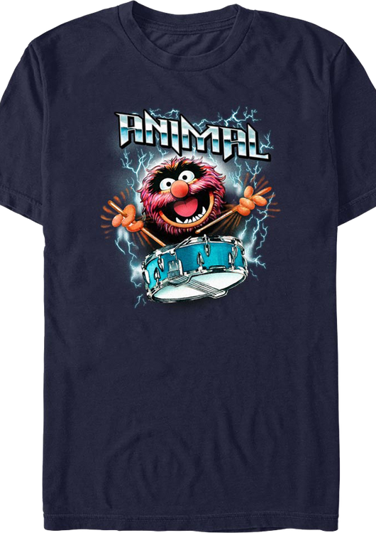Animal Lightning Drumroll Muppets T-Shirt - main product image