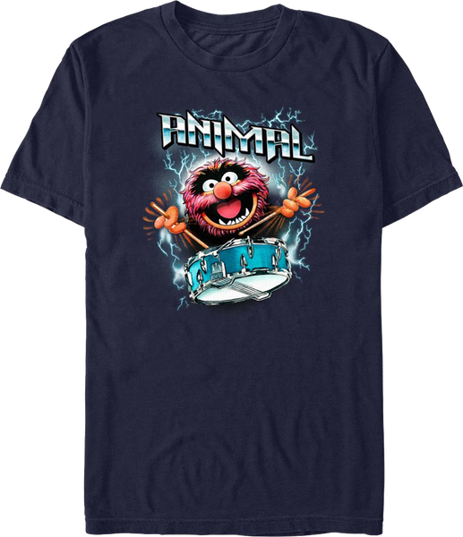 Animal Lightning Drumroll Muppets T Shirt animal-lightning-drumroll-muppets-t-shirt