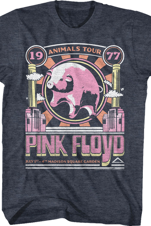 Animals Tour 1977 Poster Pink Floyd T-Shirt - main product image