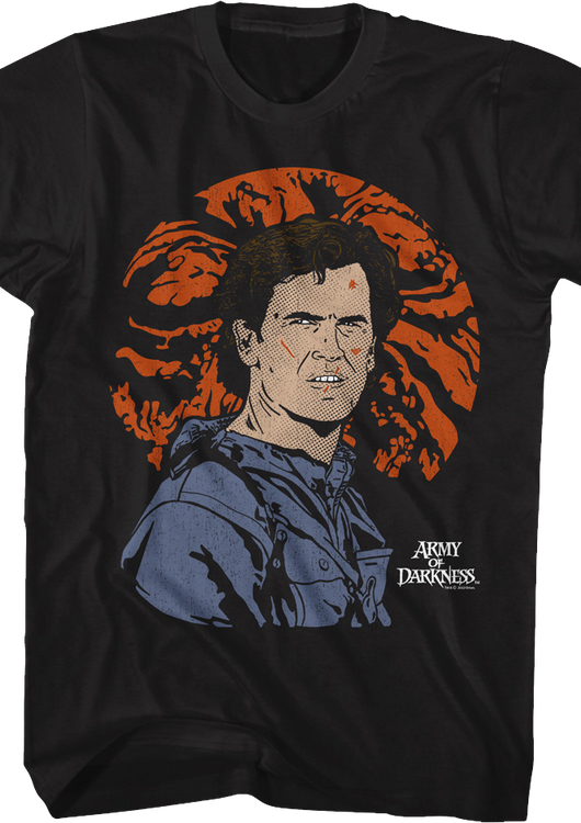 Illustrated Ash Williams Army of Darkness T-Shirt - main product image