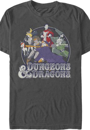 Animated Group Picture Dungeons & Dragons T-Shirt