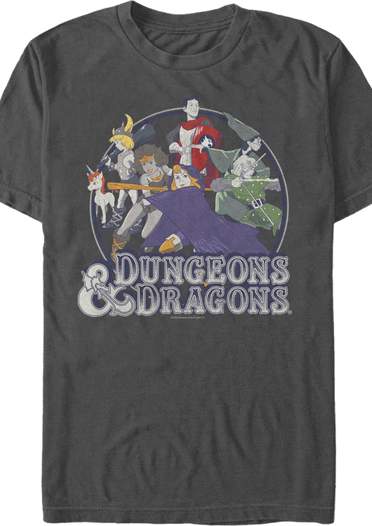 Animated Group Picture Dungeons & Dragons T-Shirt - main product image