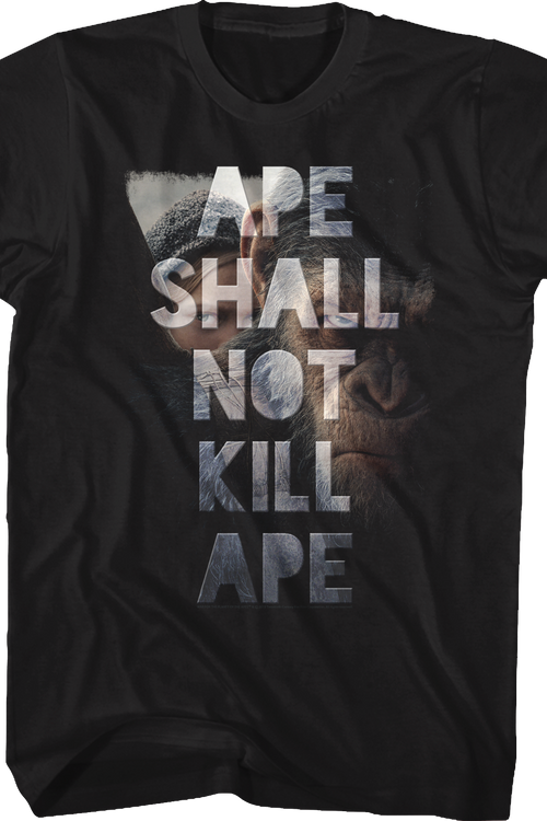 Ape Shall Not Kill Ape Planet Of The Apes T-Shirtmain product image