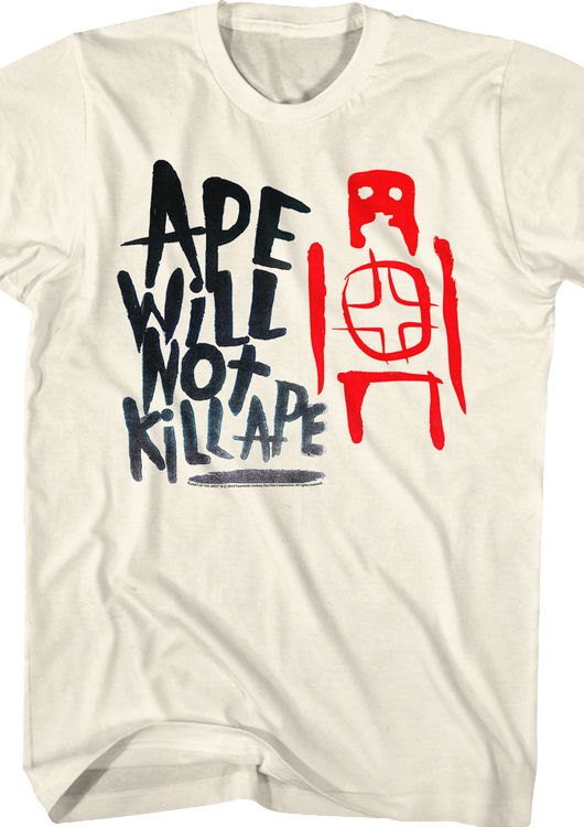 Ape Will Not Kill Ape Planet Of The Apes T-Shirt - main product image