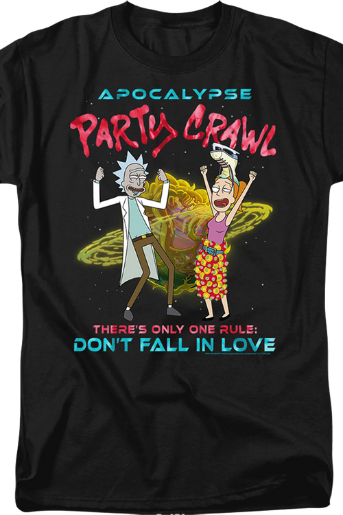 Apocalypse Party Crawl Rick And Morty T-Shirtmain product image