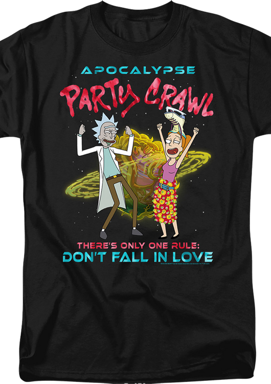 Apocalypse Party Crawl Rick And Morty T-Shirt - main product image