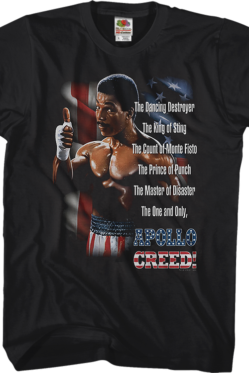 Apollo Creed Nicknames T-Shirtmain product image