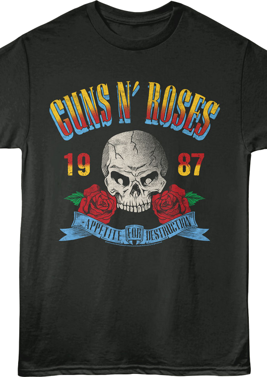 Appetite For Destruction 1987 Guns N' Roses T-Shirt - main product image