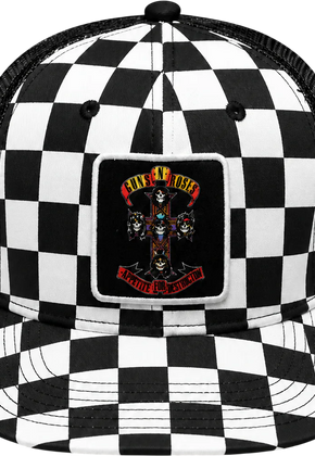 Appetite For Destruction Checker Bill Guns N' Roses Baseball Cap