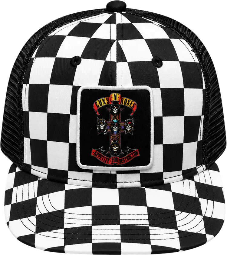 Appetite For Destruction Checker Bill Guns N' Roses Baseball Cap - main product image