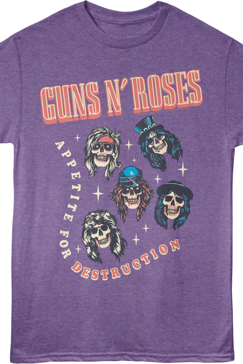 Appetite For Destruction Skulls Guns N' Roses T-Shirtmain product image