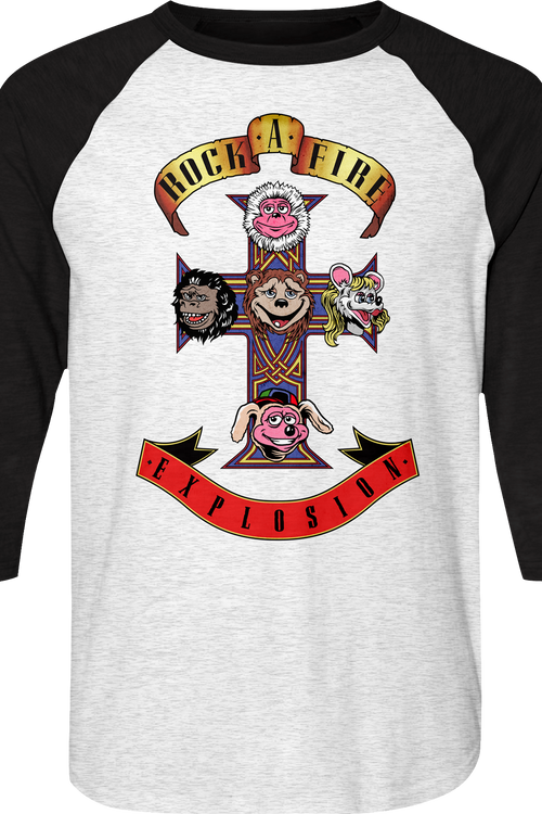 Appetite Rock-afire Explosion Raglan Baseball Shirt - main product image