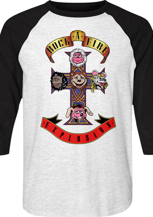 Appetite Rock-afire Explosion Raglan Baseball Shirt - main product image