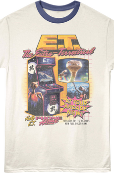 Arcade Game E.T. The Extra-Terrestrial Ringer Shirt