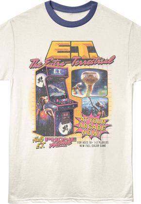Arcade Game E.T. The Extra-Terrestrial Ringer Shirt