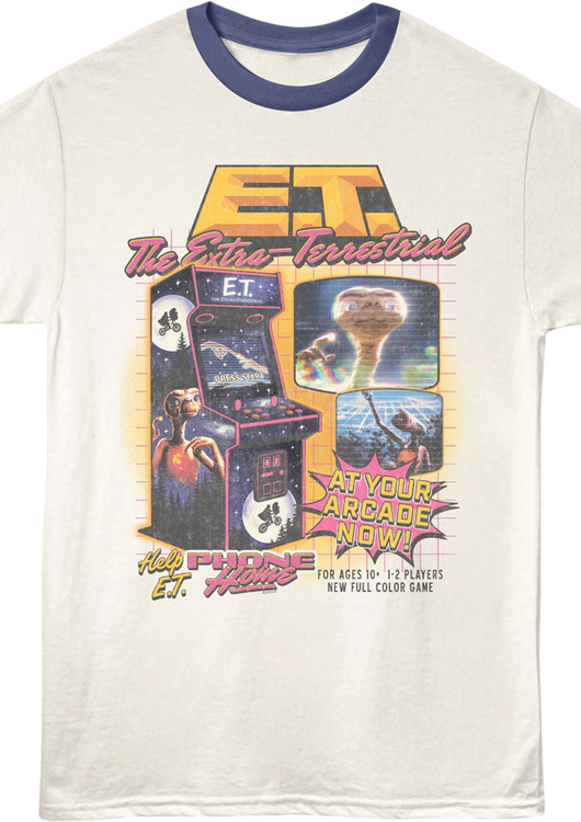 Arcade Game E.T. The Extra-Terrestrial Ringer Shirt - main product image