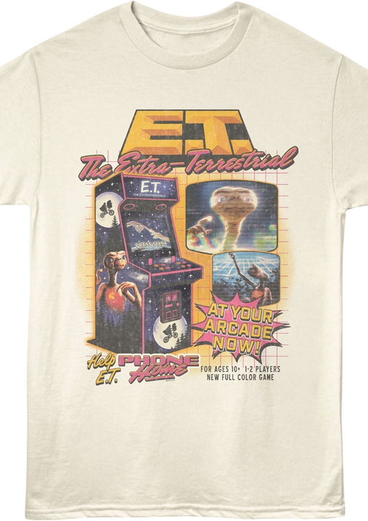Arcade Game E.T. The Extra-Terrestrial T-Shirt - main product image