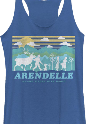 Ladies Arendelle Frozen Racerback Tank Top