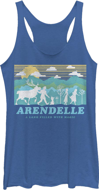 Ladies Arendelle Frozen Racerback Tank Top - main product image