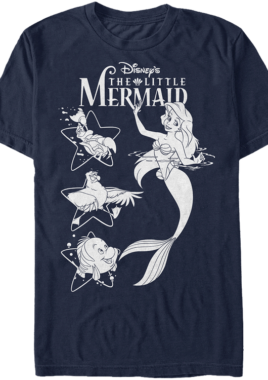 Ariel and Friends Little Mermaid T-Shirt - main product image