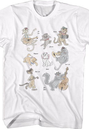 Aristocats Character Collage Disney T-Shirt