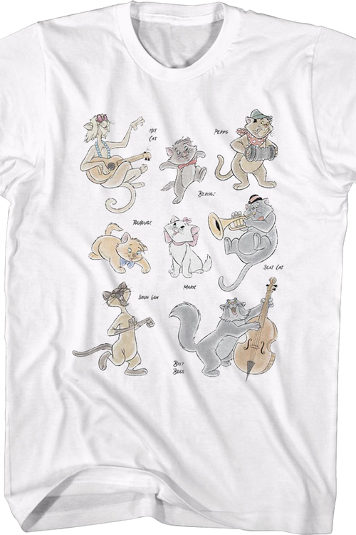 Aristocats Character Collage Disney T-Shirt - main product image