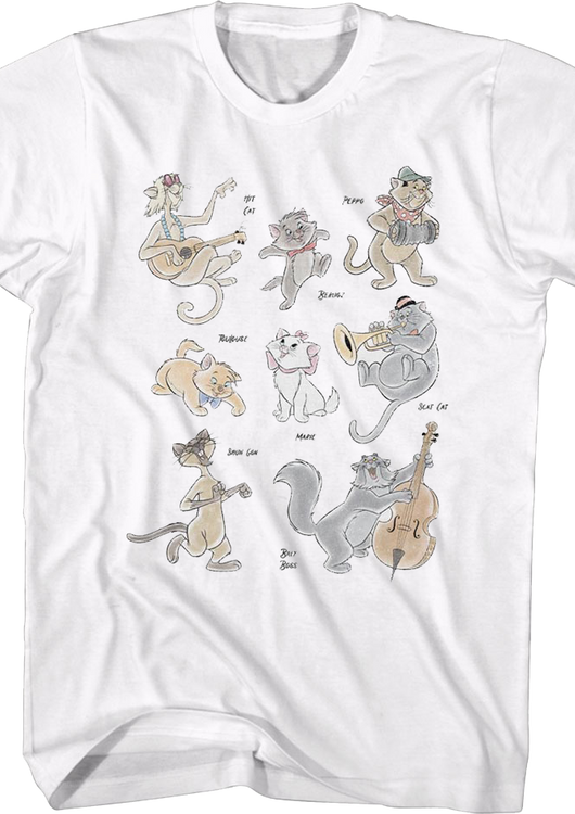 Aristocats Character Collage Disney T-Shirt - main product image