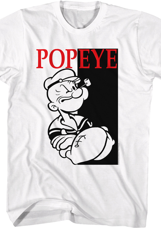 Arms Folded Scarface Poster Popeye T-Shirt - main product image