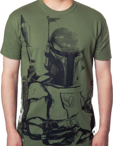 Army Green Boba Fett Shirt - main product image