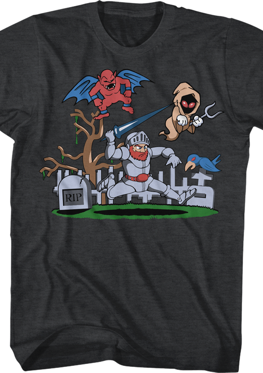 Arthur vs The Undead Ghosts 'N Goblins T-Shirt - main product image