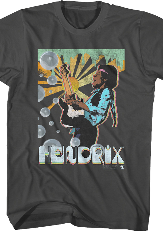 Artistic Bubbles Jimi Hendrix T-Shirt - main product image