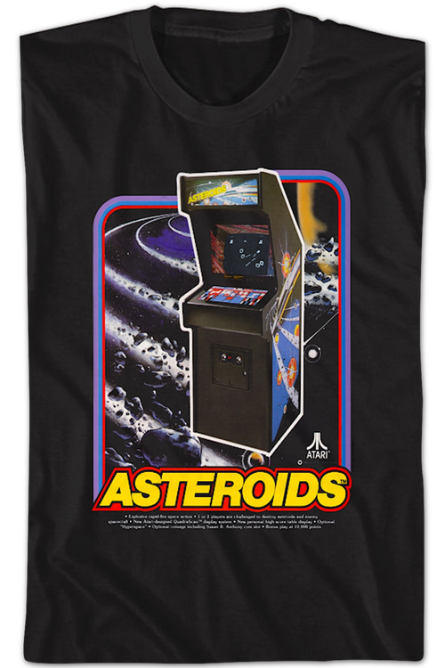 Asteroids Arcade Cabinet Atari T-Shirtmain product image
