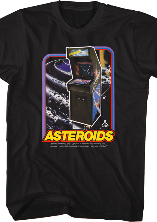 Asteroids Arcade Cabinet Atari T-Shirt - main product image