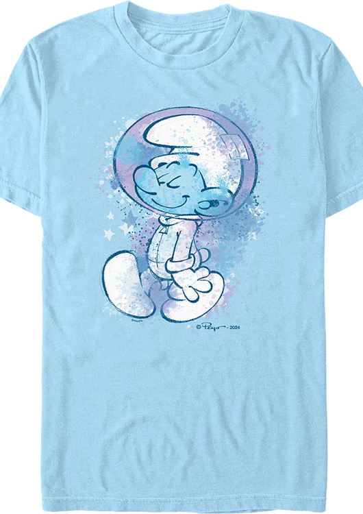 Paint Splatter Astro Smurf T-Shirt - main product image