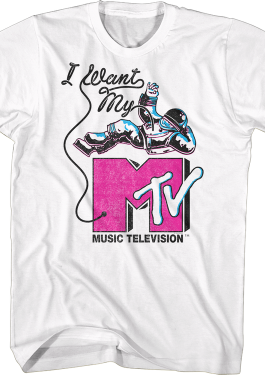 Astronaut I Want My MTV Shirt - main product image