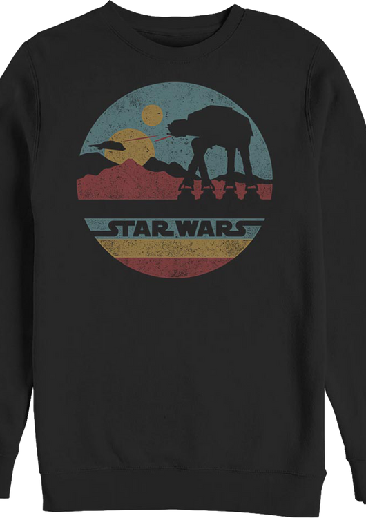 Black AT-AT Silhouette Star Wars Sweatshirt - main product image
