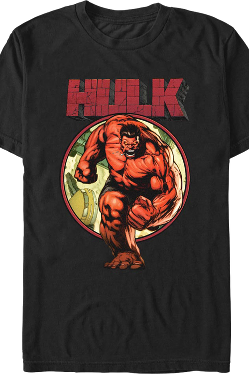 Attack Mode Red Hulk Marvel Comics T-Shirtmain product image