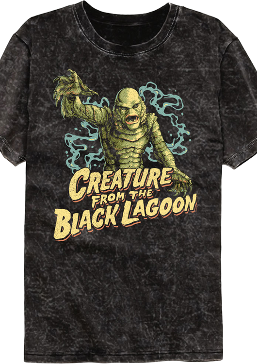 Attack Pose Creature From The Black Lagoon Mineral Wash T-Shirt - main product image